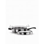 Pyramis Classic Τηγάνι με Καπάκι από Ανοξείδωτο Ατσάλι 28cm 015028601