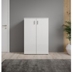 Lincoln 1 ΝΤΟΥΛΑΠΙ παπουτσοθήκη 80x35xH120cm ΜΕΛΑΜΙΝΗ/ΛΕΥΚΟ 33-201-13-5