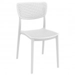 Lucy λευκή καρέκλα PP 48x53x83cm 20.0426