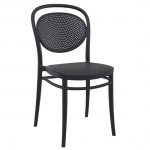 MARCEL BLACK καρέκλα PP 45x52x85cm 20.0635