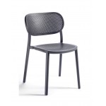 Nuta καρέκλα Technopolymer GREY 52x55x79(45)cm