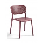 Nuta καρέκλα Technopolymer bordeaux  52x55x79(45)cm