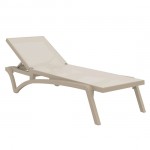 Pacific ξαπλώστρα TAUPE/TAUPE PP 193x68x35cm 53.0096