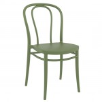 VICTOR OLIVE GREEN καρέκλα PP 45x52x85cm 20.0313