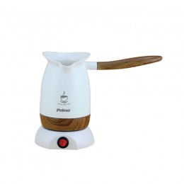 Primo Μπρίκι Καφέ Ηλεκτρικό PRCP-40380 Primo 800W Λευκό/Wooden 400380