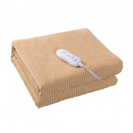 Primo Ηλεκτρικό επίστρωμα PREB-81081 Primo Stripe Flannel Μονό 150x80cm Μπέζ 810081