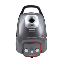 Primo Σκούπα PRVC-40489 Primo Ηλεκτρική AAA Silent Force, με πέλμα PET 700W 3.0L Ανθρακί/Κόκκινη 400489
