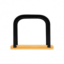 ΧΑΡΤΟΠΕΤΣΕΤΟΘΗΚΗ BAMBOO ESSENTIALS ΟΡΘΙΑ ΜΕΤΑΛΛΙΚΗ ΜΑΥΡΗ 15x6x12.5cm 01-13172