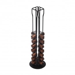 ΒΑΣΗ ΓΙΑ ΚΑΨΟΥΛΕΣ ESPRESSO METAL BLACK ΜΕΤΑΛΛΙΚΗ 40 ΘΕΣΕΩΝ ΜΑΥΡΗ 01-19907