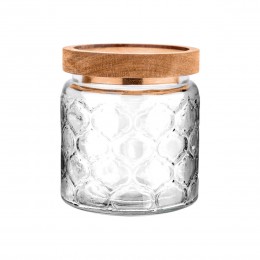 ΔΟΧΕΙΟ ΑΠΟΘΗΚΕΥΣΗΣ ALLURE ΓΥΑΛΙΝΟ 500ml 11x10cm ΑΝΑΓΛΥΦΟ 01-23591