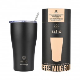 ΘΕΡΜΟΣ COFFEE MUG SAVE THE AEGEAN 500ml MIDNIGHT BLACK 01-23122