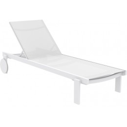 CASABLANCA ΞΑΠΛΩΣΤΡΑ WHITE/WHITE ΑΛΟΥΜ-ΠΟΛ/ΝΙΟΥ 74X190X31cm 20.0928