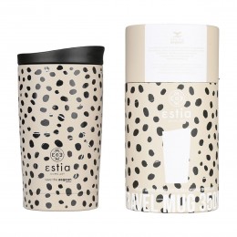 ΘΕΡΜΟΣ TRAVEL MUG SAVE THE AEGEAN 350ml LEOPARD TAUPE 01-25663