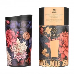 ΘΕΡΜΟΣ TRAVEL MUG SAVE THE AEGEAN 350ml MIDNIGHT BLOSSOM 01-25595