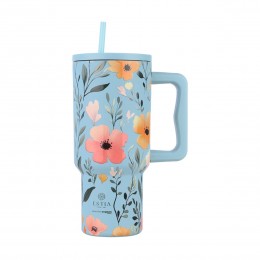 ΘΕΡΜΟΣ STRAW TUMBLER XL SAVE THE AEGEAN 900ml SKY GARDEN 01-32036