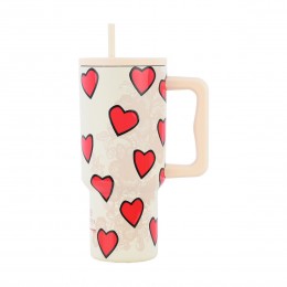 ΘΕΡΜΟΣ STRAW TUMBLER XL SAVE THE AEGEAN 900ml TENDER LACE 01-32074
