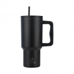 ΘΕΡΜΟΣ STRAW TUMBLER XL SAVE THE AEGEAN 900ml MIDNIGHT BLACK 01-32111