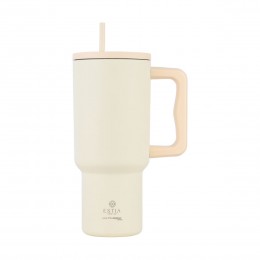 ΘΕΡΜΟΣ STRAW TUMBLER XL SAVE THE AEGEAN 900ml LILY WHITE 01-32128