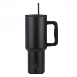 ΘΕΡΜΟΣ STRAW TUMBLER XL SAVE THE AEGEAN 1200ml MIDNIGHT BLACK 01-32180
