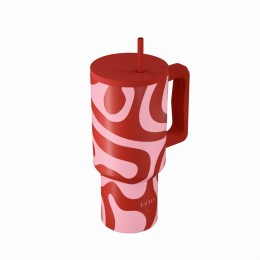ΘΕΡΜΟΣ STRAW TUMBLER XL SAVE THE AEGEAN 900ml CORAL WAVES 01-41588