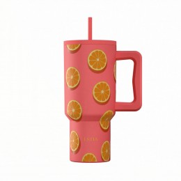 ΘΕΡΜΟΣ STRAW TUMBLER XL SAVE THE AEGEAN 900ml ORANGE POP 01-41595