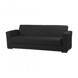 Forte Καναπές Κρεβάτι 224x85x81cm ΜΑΥΡΟ 11-811