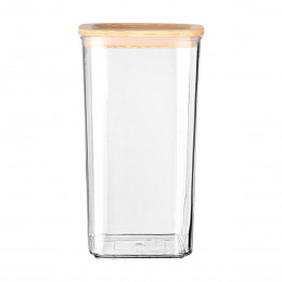 ΔΟΧΕΙΟ ΑΠΟΘΗΚΕΥΣΗΣ ΠΛΑΣΤΙΚΟ 1200ml ΜΕ ΚΑΠΑΚΙ BAMBOO ΣΤΟΙΒΑΖΟΜΕΝΟ 01-24277