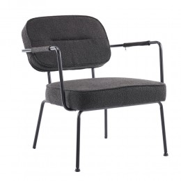PRISLEY ΠΟΛΥΘΡΟΝΑ ΜΑΥΡΟ 73x66x78 01-3531