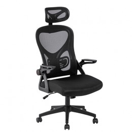 Καρέκλα Γραφείου A8980 Μαύρο/Γκρί mesh με ανάκλιση 59X63X46-113/56-122cm