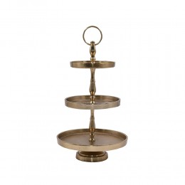 SERVIR ΟΡΝΤΕΒΙΕΡΑ 3 ΕΠΙΠΕΔΑ 22x22x36 ΑΛΟΥΜΙΝΙΟ ΧΡΥΣΟ