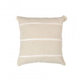 AMMOS 7 ΔΙΑΚΟΣΜΗΤΙΚΟ ΜΑΞΙΛΑΡΙ 45x45cm ΥΦΑΣΜΑ ΜΠΕΖ ΒΑΜΒΑΚΙ