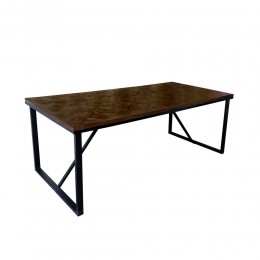 MAIANDROS ΤΡΑΠΕΖΙ ΚΑΦΕ ΣΚΟΥΡΟ 200x100xH76cm 02-0631
