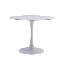 NOUGAT ΤΡΑΠΕΖΙ ΡΟΤΟΝΤΑ TERRAZZO 100x100x75cm