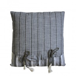 SABLE 6 ΔΙΑΚΟΣΜΗΤΙΚΟ ΜΑΞΙΛΑΡΙ 50x50cm ΒΑΜΒΑΚΙ ΓΚΡΙ