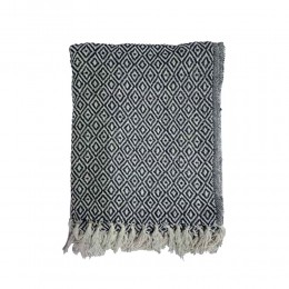 LANCE ΡΙΧΤΑΡΙ ΒΑΜΒΑΚΙ POLYESTER ΛΕΥΚΟ ΜΑΥΡΟ 130x170cm