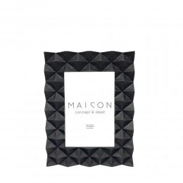 VIRO ΚΟΡΝΙΖΑ 22.2x14.5x42cm POLYRESIN ΜΑΥΡΟ ΓΥΑΛΙ