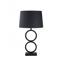 ROND DOUBLE ΦΩΤΙΣΤΙΚΟ ΕΠΙΤΡΑΠΕΖΙΟ 53 ΣΙΔΕΡΟ ΜΑΥΡΟ ΜΑΥΡΟ