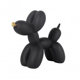 BISON NOIR ΔΙΑΚΟΣΜΗΤΙΚΟ ΣΚΥΛΟΣ 29x8.3x18.2cm POLYRESIN ΜΑΥΡΟ ΜΑΤ ΧΡΥΣΟ