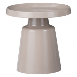 Βοηθητικό τραπέζι Ginoze Inart cappuccino μέταλλο Φ50x50εκ 029-000273
