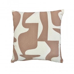 NEYSA ΔΙΑΚΟΣΜΗΤΙΚΟ ΜΑΞΙΛΑΡΙ ΒΑΜΒΑΚΙ POLYESTER IVORY ΜΠΕΖ 45x45cm 029120