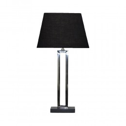 ANSELM ΦΩΤΙΣΤΙΚΟ ΕΠΙΤΡΑΠΕΖΙΟ ΑΣΗΜΙ ΜΑΥΡΟ 41x28xH71cm 029215