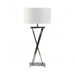 KELSIE ΦΩΤΙΣΤΙΚΟ ΕΠΙΤΡΑΠΕΖΙΟ ΑΣΗΜΙ ΛΕΥΚΟ 41x28xH82cm 029218