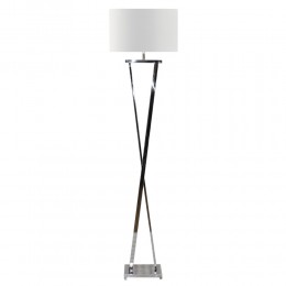 KELSIE ΦΩΤΙΣΤΙΚΟ ΕΠΙΔΑΠΕΔΙΟ ΑΣΗΜΙ ΛΕΥΚΟ 41x25xH170cm 029219