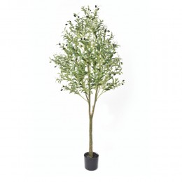 ELEA ΤΕΧΝΗΤΟ ΦΥΤΟ ΣΕ ΓΛΑΣΤΡΑ PE ΜΕΤΑΞΩΤΟ ΥΦΑΣΜΑ ΠΡΑΣΙΝΟ H180cm