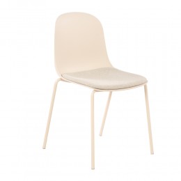 PADDED ΚΑΡΕΚΛΑ OFF WHITE 51x53x85cm
