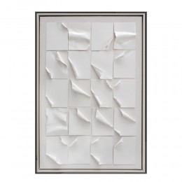 WHITE PAGES ΠΙΝΑΚΑΣ ΚΑΜΒΑΣ ΛΕΥΚΟ ΚΟΡΝΙΖΑ ΑΣΗΜΙ 80x120xH3,5cm