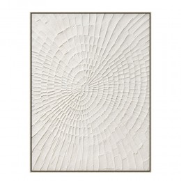 WHITE FINGERPRINTS A ΠΙΝΑΚΑΣ ΚΑΜΒΑΣ ΛΕΥΚΟ ΚΟΡΝΙΖΑ ΑΣΗΜΙ 80x120xH3,5cm