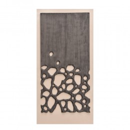 CONFIDENCE ΠΙΝΑΚΑΣ ΚΑΜΒΑΣ ΑΝΘΡΑΚΙ ΜΠΕΖ ΞΥΛΟ 60x120xH4cm