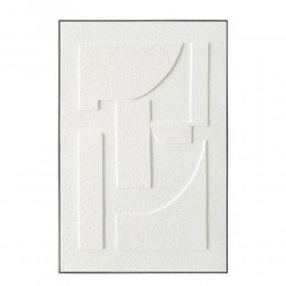 BREEZE 1 ΠΙΝΑΚΑΣ ΚΑΜΒΑΣ ΛΕΥΚΟ ΞΥΛΟ ΚΟΡΝΙΖΑ ΛΕΥΚΟ 80x120xH6cm