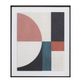 BLENDED COLORS ΠΙΝΑΚΑΣ ΔΙΑΚΟΣΜΗΣΗΣ ΚΑΜΒΑΣ ΠΟΛΥΧΡΩΜΟ ΞΥΛΟ ΚΟΡΝΙΖΑ ΜΑΥΡΟ 50x60xH3,8cm 030603